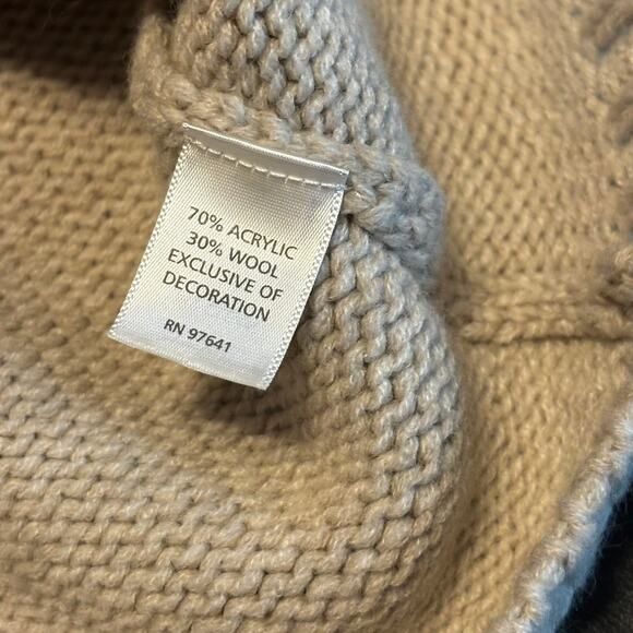 J.Jill Petite XS Embroidered Floral Wool Blend Cardigan Sweater Beige - Picture 10 of 10